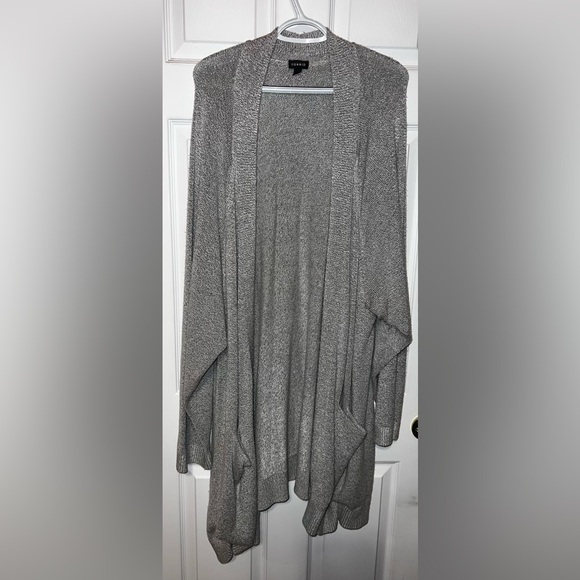 Gray pocketed knit cardigan - Picture 5 of 5